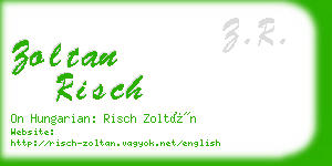 zoltan risch business card